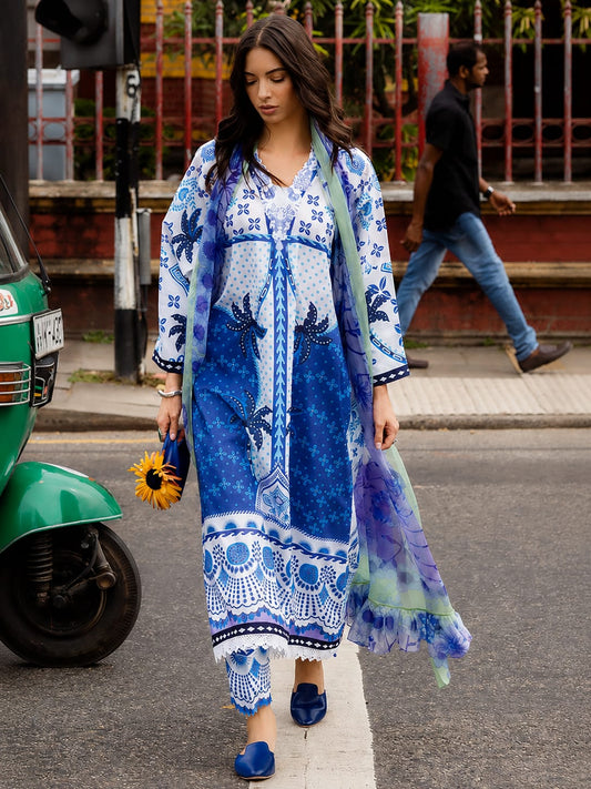 Ksenia – Printed Lawn 3 Piece